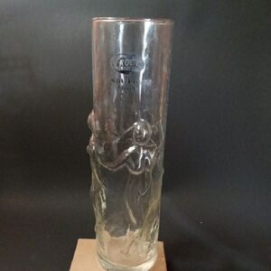 Vintage Libbys Advertising Crown Liqours Clear Glass Art Glass Adult Naked Boobs